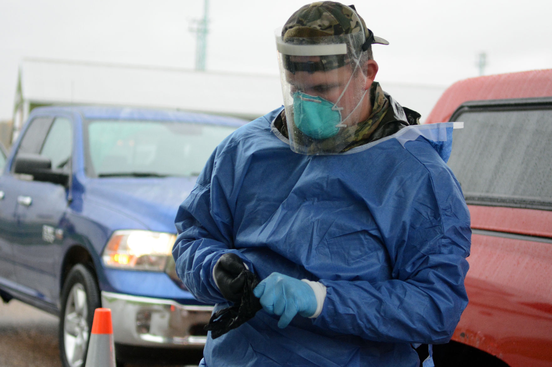 National Guard conducts COVID-19 testing in Baraboo, Oct. 12
